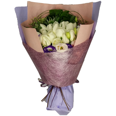 My Pure Lover, 18pcs Roses Bouquet